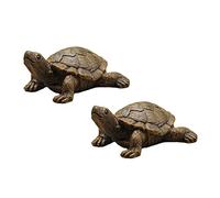 TEAMWILL 2X Turtle Outdoor Statue Tortoise Garden Figurine Home Decor Sculpture Ornament
