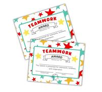 Teamwork Award 30pk 8.5x11” Team Club Sports Camp Superlatives Most Likely to Work Office Class End of Year Teacher Student Recognition