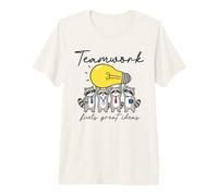 Teamwork Fuels Great Ideas Funny Raccoon Office Humor Design Premium T-Shirt