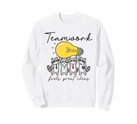 Teamwork Fuels Great Ideas Funny Raccoon Office Humor Design Sweatshirt
