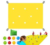 Teamwork Group Game - Emotional Bonding Activity, Large Hollow Ball Tarp Toss System, Multi Person Backyard Learning Set, Sturdy Fabric Accessory Case Gear | Suitable For Family School Events
