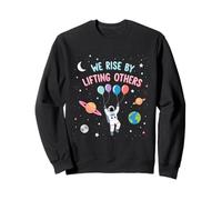 Teamwork Inspiration We Rise By Lifting Others Astronaut Sweatshirt