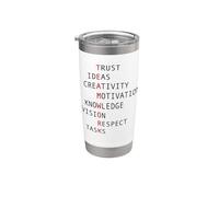 Teamwork Inspirational Team Gift Trust Motivation Design Stainless Steel Insulated Tumbler