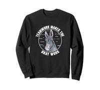 Teamwork Makes The Bray Work Funny Pack Burro Racing Lovers Sweatshirt