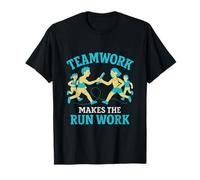 Teamwork Makes The Run Work Running Crew T-Shirt