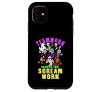 Teamwork Makes The Scream Work Funny Halloween Monsters Case for iPhone 11