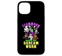 Teamwork Makes The Scream Work Funny Halloween Monsters Case for iPhone 13