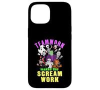 Teamwork Makes The Scream Work Funny Halloween Monsters Case for iPhone 15