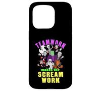 Teamwork Makes The Scream Work Funny Halloween Monsters Case for iPhone 15 Pro