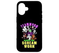 Teamwork Makes The Scream Work Funny Halloween Monsters Case for iPhone 16