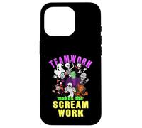 Teamwork Makes The Scream Work Funny Halloween Monsters Case for iPhone 16 Pro