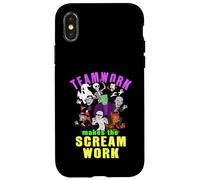 Teamwork Makes The Scream Work Funny Halloween Monsters Case for iPhone X/XS