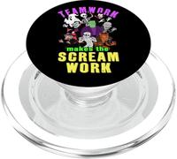 Teamwork Makes The Scream Work Funny Halloween Monsters PopSockets PopGrip for MagSafe