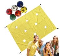 Teamwork Perforated Tarp Set | Outdoor Team Challenge Set with Canvas - Outdoor Sports Challenge Accessories for Community Events, Business and Schools