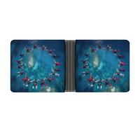 Teamwork Skydiving Ring Mens Wallet Printed Card Holder Bifold Wallets Purse Coin Pocket
