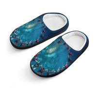 Teamwork Skydiving Ring Slippers Warm House Shoes Home Travel Spa Hotel Slipper Boys Girls 34