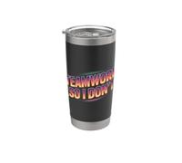 Teamwork So I Don't Anti-Social Employee Jokes - Stainless Steel Insulated Tumbler