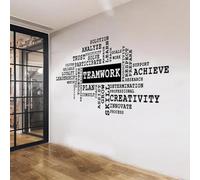 Teamwork Success Office Wall Sticker School Office Teamwork Trust Leadership Motivational Inspirational Quotes Wall Sticker