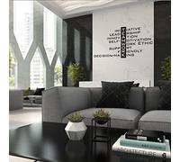 Teamwork Wall Office Sticker - Inspirational Dreamwork Makes Quotes Art Decals - The Large Dream Work Vinyl Sign for Decor Decal Stickers (8'' x 4'' (20x9 cm))