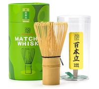 TEANAGOO Bamboo Matcha Whisk (Chasen), Handcrafted Matcha Set for Daily Matcha Prep, Traditional Matcha Whisks for a Smooth and Frothy Matcha Experience, Perfect for Japanese Tea Ceremony(100-prong)