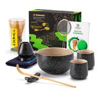 TEANAGOO Matcha Whisk,9 Pcs Ceramic Matcha Set,Matcha Kit for Ceremony,Matcha Tea Set for Making Breakfast/Matcha Latte,Matcha Whisk and Bowl Set with 2 Matcha Cups(7.2oz),Gift for Matcha Lover