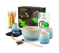 TEANAGOO 9 Pcs Matcha Whisk, Matcha Set for Ceremony, Ceramic Matcha Kit,Matcha Tea Set for Making Breakfast/Latte, Gift for Matcha Lover, Matcha Whisk Set and Bowl with All Accessories