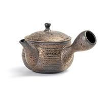 TEANAGOO Ceramic Tea Pot with Infusers for Loose Tea | Big Side-Handle Tea Pots/Japanese Kyusu (21 Oz) with Steeper | Chinese Tea Pots for Tea Party Porcelain Teapot Set VP-8 Brown Bronze