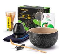 TEANAGOO Matcha Whisk,7 Pcs Matcha Set,Matcha Kit for Ceremony,Matcha Tea Set for Making Breakfast/Latte,Matcha Whisk Set and Bowl(chawan) with All Accessories,Gift for Matcha Lover