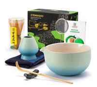 TEANAGOO Matcha Whisk,Matcha Set,Matcha Kit Grident Blue,Matcha Tea Set for Making Breakfast/Latte,Matcha Whisk Set and Bowl with All Accessories,Gift for Matcha Lover