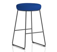 teaneck fabric stool with metal frame in stevia blue