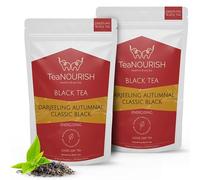 TeaNOURISH Darjeeling Autumnal Classic Black Tea | Autumn Flush Loose Leaf | Strong, Robust Taste & Aroma | Freshly Sourced Direct From Origin | Brew Hot or Iced Tea - 3.53oz/100g (Pack of 2)