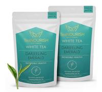 TeaNOURISH Darjeeling Emerald White Tea | Darjeeling Silver Needles White Tea | Delicate, Unique Aroma & Flavor | Freshly Sourced Direct From Origin - 1.76oz/50g (Pack of 2)