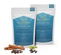 TeaNOURISH Darjeeling Masala Oolong Tea | Darjeeling Loose | Blended with Cardamom, Cinnamon, Clove | Smooth, Creamy & Earthy Taste | Freshly Sourced Direct From Origin - 3.53oz/100g (Pack of 2)