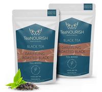 TeaNOURISH Darjeeling Roasted Black Tea | Darjeeling Loose Leaf Tea | Full Bodied & Robust | Freshly Sourced From Single Estate | Brew as Hot or Iced Tea - 3.53oz/100g (Pack of 2)