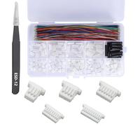 Teansic JST SH 1.0mm Connector Kit with 28AWG Pre-Crimped Cables(150mm/5.9 inch)，3/4/5/6/7/8/9/10/12 Pin Housing JST Adapter for FPV Drone Flight Controller