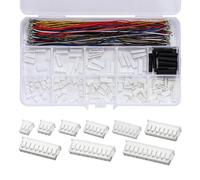 Teansic ZH 1.5mm Connector Kit,2/3/4/5/6/7/8/9/10 Pin Housing JST Adapter with 28AWG Pre-Crimped Cables,1.5mm Pitch JST ZH Terminals Kit