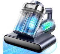 Teant Cordless Bed Mattress Vacuum, 18kPa Suction & LED Display, Model MV01 | Cordless 2-Speed Bed Vacuum, 33000RPM Roller Brush, Ultrasonic, HEPA, 149°F Heat, Aroma for Bed Sofa