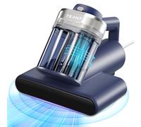 Teant Mattress Vacuum Bed Vacuum Cleaner with 253.7nm UV-C Light, Hyper Helix Motor with 16kPa Strong Suction & 33000 RPM/Min Tapping, HEPA Filter, 65 °C Heat & Ultrasonic & Anion for Bed and Pet