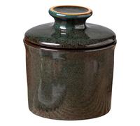 Teapeak Pottery Butter Crock keeper - French Butter Dish with Lid -Fresh Soft Butter (Blue)