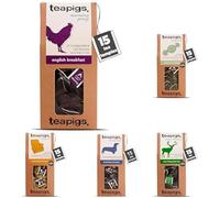 teapigs Big Bestsellers Bundle - English Breakfast, Peppermint, Mao Feng, Darjeeling Earl Grey & Chamomile Tea Bags - Black & Herbal Tea Bundle - 5x15 Temples
