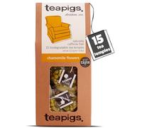teapigs Chamomile Tea, 15 Biodegradable Tea Temples, Whole Flowers, Naturally Caffeine-Free, Sweet & Relaxing, Suitable for Vegetarians & Vegans
