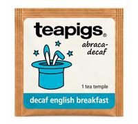 teapigs Decaf English Breakfast Tea Temples - 50 Enveloped Teabags | All Natural, No Nasties, Big Leaves, Big Flavour, Plant-Based Tea Temples