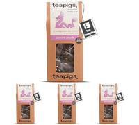 teapigs Jasmine Pearls Tea - Jasmine Green Tea Bags with Hand-Rolled Leaves - Delicate and Refreshing Blend - 15 Temples (Pack of 4)