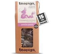 Tea Pigs Jasmine Pearls Tea Bags Made with Whole Leaves, Pack of 15