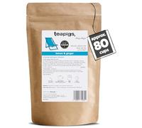 Teapigs Lemon & Ginger Loose Leaf Tea - Whole Leaf Herbal Tea with Fiery Ginger & Zesty Lemongrass - Naturally Caffeine-Free & Refreshing - Great Taste Award Winner - 200g (1 Pack)