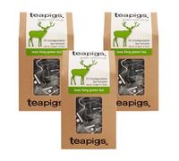 Teapigs Mao Feng Green Tea 50 Temples x 3 - Premium Whole Leaf Tea Bags, Fresh & Light Flavour, Biodegradable Sachets with Welari Thank You Card | (3 Pack)