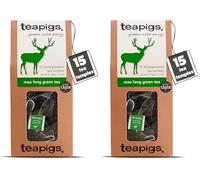 teapigs Mao Feng Green Tea - Green Tea Bags with Pure Mao Feng - Delicate and Natural Blend - 15 Temples (Pack of 2)