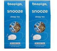 Teapigs Organic Snooze Herbal Tea Made With Whole Herbs And Fruits (2 Pack Of 15 Temple Tea Bags) Naturally Caffeine Free