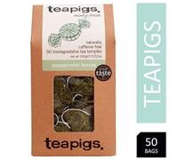 Teapigs Peppermint Herbal Whole Leaf Tea Temples 50's