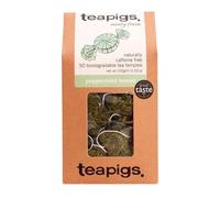 Teapigs Peppermint Leaves Tea 50 Tea Temples x 1 - Naturally Coffeine Free Whole Leaf - Herbal, Fresh & Cooling, Biodegradable Sachets with Welari Thank You Card | (1 Pack)